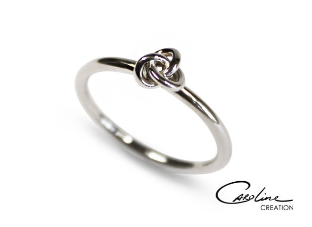 Ring | Knoten Weißgold von CarolineCreationArt