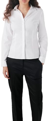 CAROLL Damen 242c-csensuel Hemd, weiß, 34 von Caroll