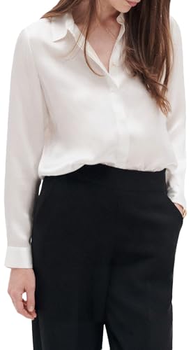 CAROLL Damen Sk000-jeanneb Hemd, elfenbeinfarben, 40 von Caroll