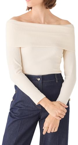 Caroll Damen 251t-teresa Langarm-T-Shirts, Cloud Dancer, Small von Caroll