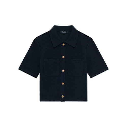 Caroll Damen 251t-tobias Kurzarmhemd, Schwarz (Black Iris), 42 von Caroll