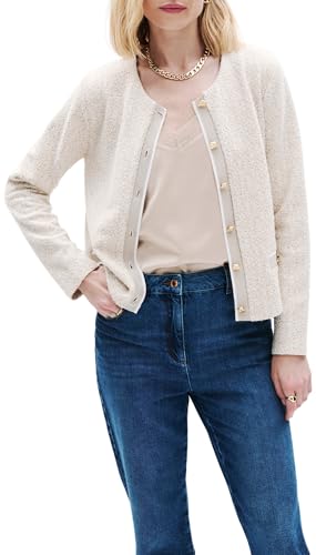 Caroll Damen 251t-tweedy Langarm-T-Shirts, Gardenia, Large von Caroll