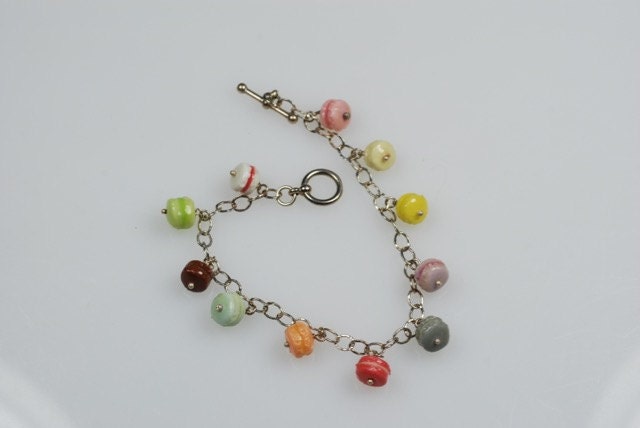 Macaron-Armband in 925Er Silber Macaron-Armband in 925Er Silber von CarolynTillieAtelier
