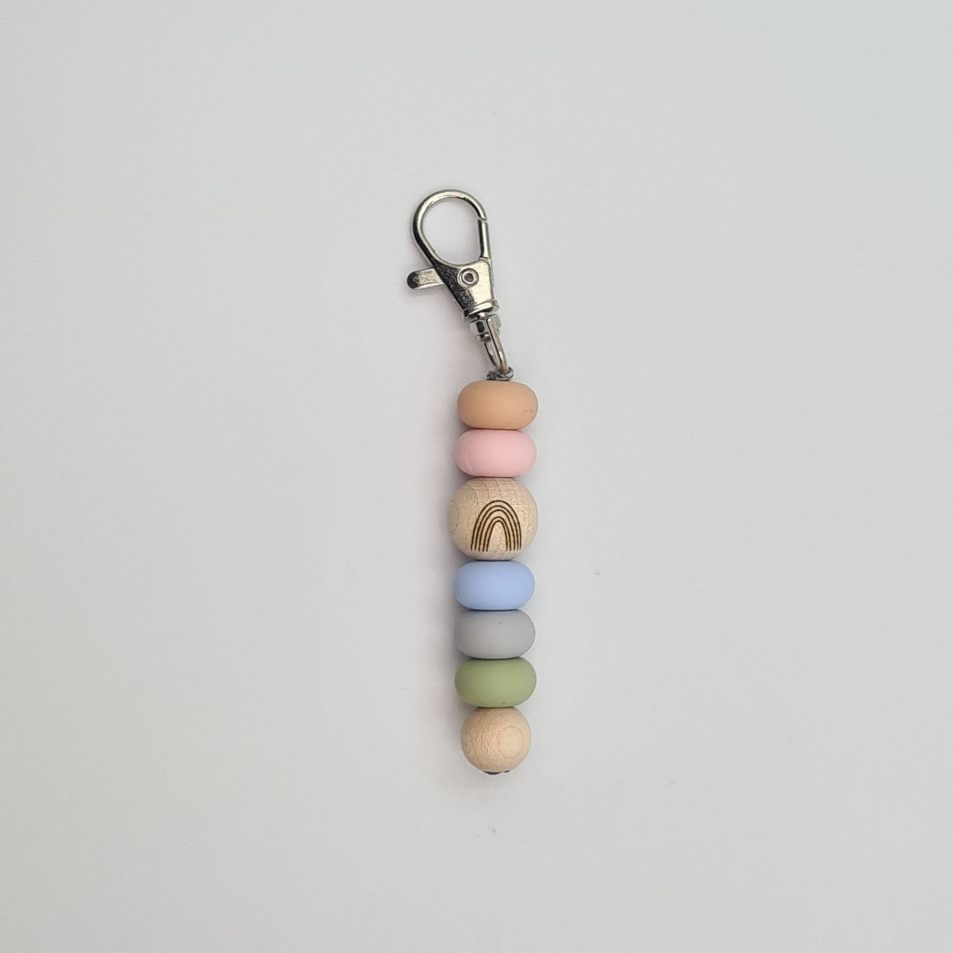 Schlüsselanhänger Regenbogen Hebammengeschenk Geschenkidee Taschenanhänger von CarosBabyzauber