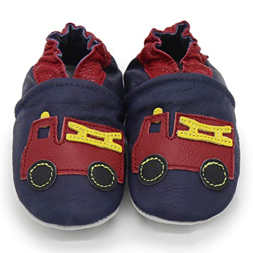 Carozoo Fire Truck Blue 12-18 Monate Unisex Schlupfschuhe Blue von Carozoo