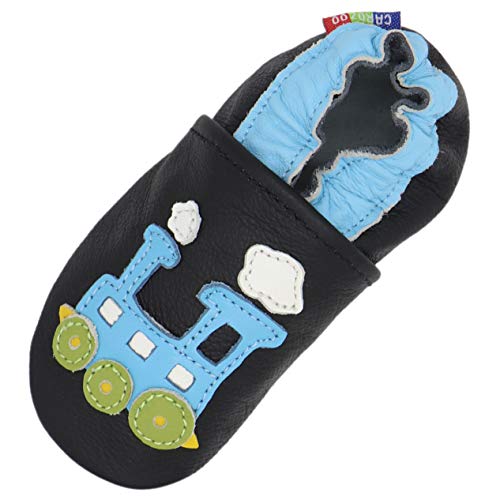 Carozoo Train Blue Black c2 6-12m von Carozoo