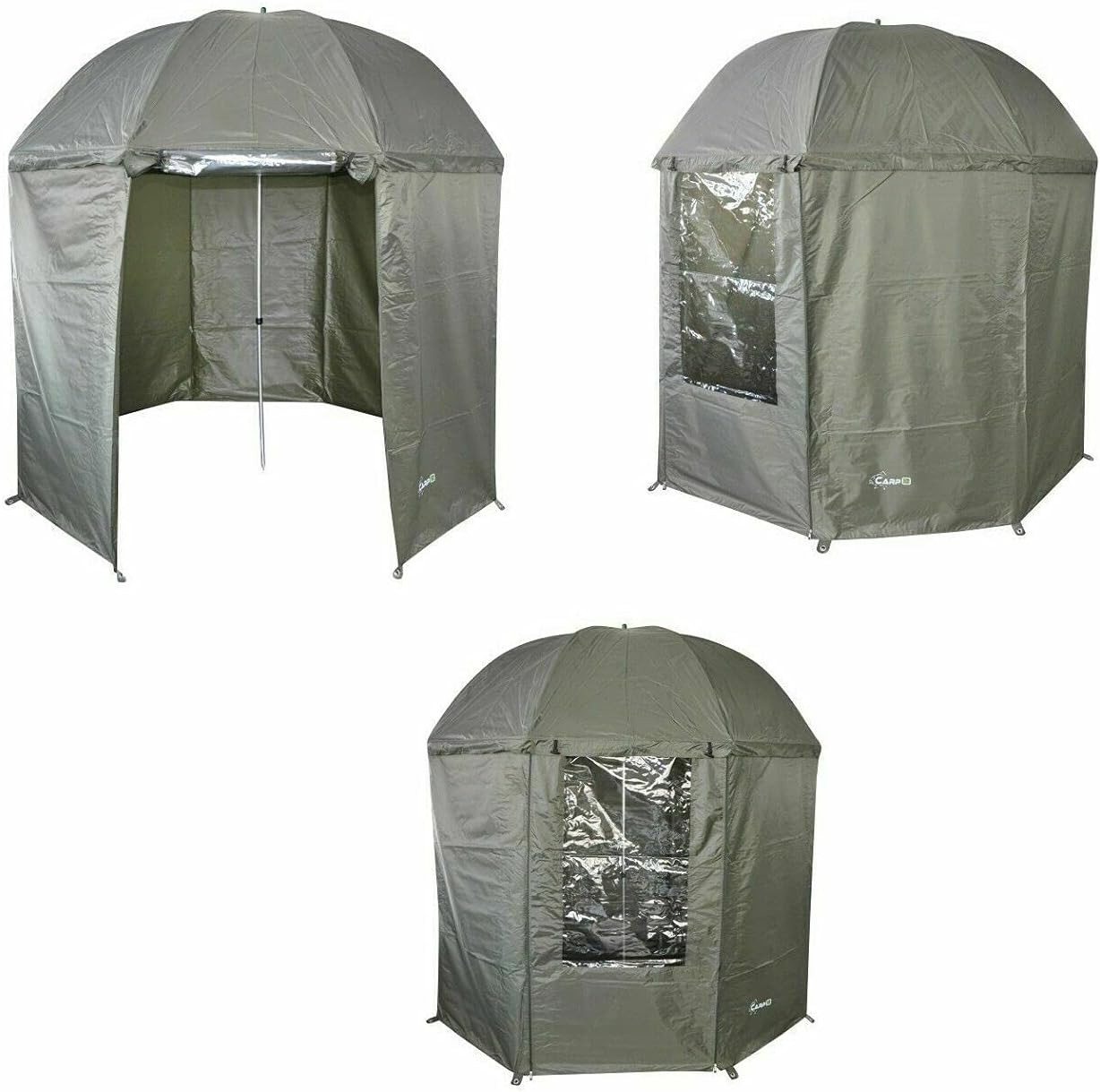 CarpOn Angelschirm 5-Saisons Brolly Schirm mit Fenster, Vielseitiges Angelzelt, Kompakt 2,5 m CarpOn Angelschirm 5-Saisons Brolly Schirm mit Fenster, Vielseitiges Angelzelt, Kompakt 2,5 m von CarpOn