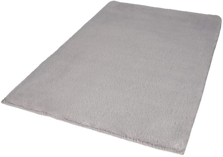 Carpet City Badematte "Topia Mats, Badteppich uni", Höhe 14 mm, rutschhemmend beschichtet, strapazierfähig, Hochflor, Kaninchen Haptik, Polyester, Badezimmerteppich, waschbar von Carpet City