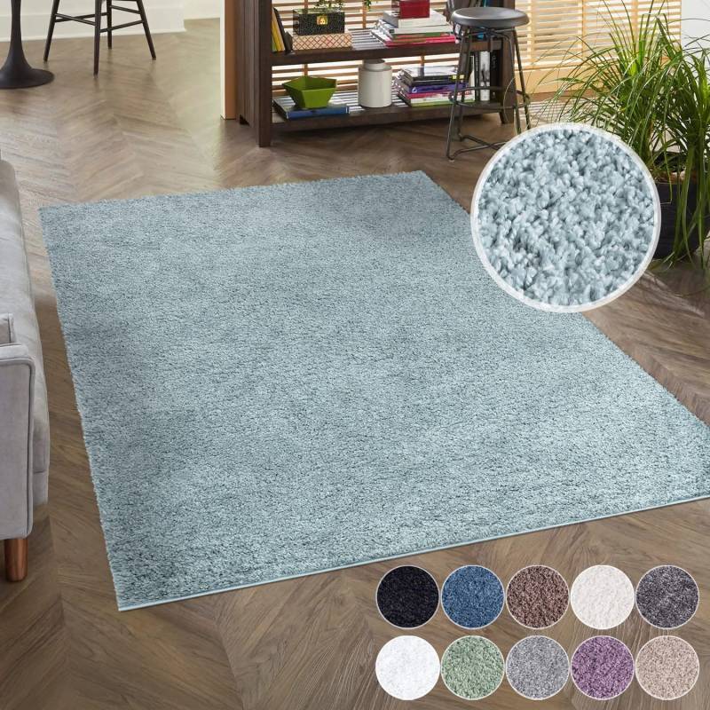 Carpet City Hochflor-Teppich "City Shaggy" rechteckig 30 mm Höhe Auch als Läufer, Langflor, Uni, Shaggy, flauschig-weich von Carpet City