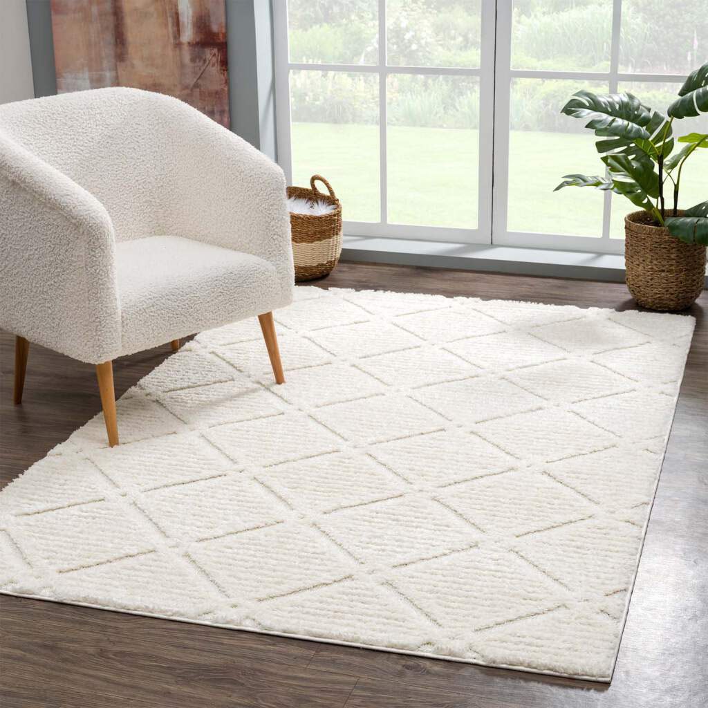 Carpet City Hochflor-Teppich "Focus 2997" rechteckig 20 mm Höhe Läufer, Boho, Hochtief-Muster/ 3D-Effekt, für Wohnzimmer, Schlafzimmer von Carpet City