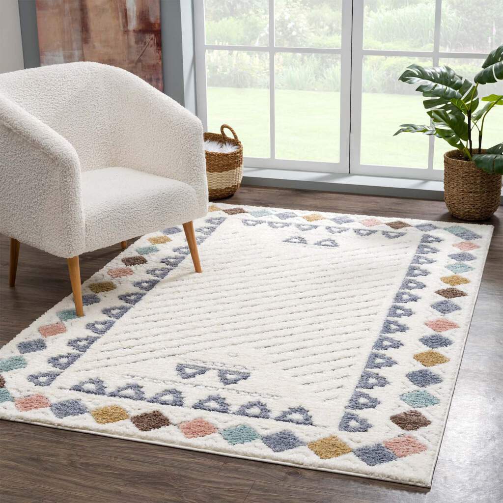 Carpet City Hochflor-Teppich "Focus 3034" rechteckig 20 mm Höhe Läufer, Boho, Hochtief-Muster/ 3D-Effekt, für Wohnzimmer, Schlafzimmer von Carpet City