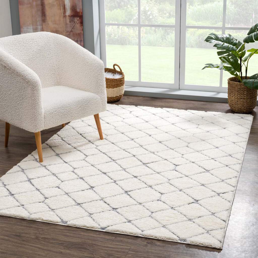 Carpet City Hochflor-Teppich "Focus 4499" rechteckig 20 mm Höhe Läufer, Boho, Hochtief-Muster/ 3D-Effekt, für Wohnzimmer, Schlafzimmer von Carpet City