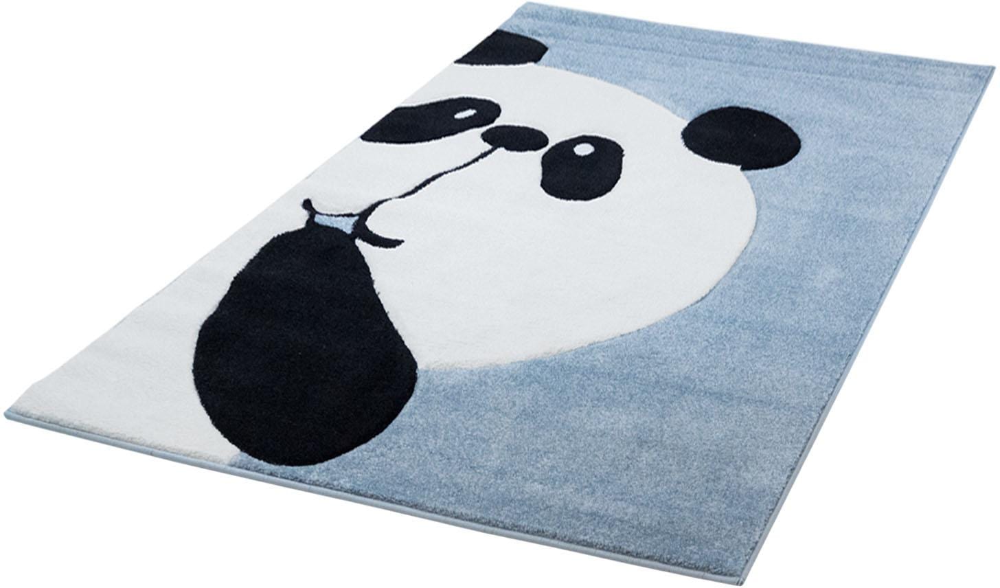 Carpet City Kinderteppich "Bueno Kids 1389", rechteckig, Spielteppich, Panda-Bär, 3D-Effekt, Weicher Flor, Pflegeleicht von Carpet City