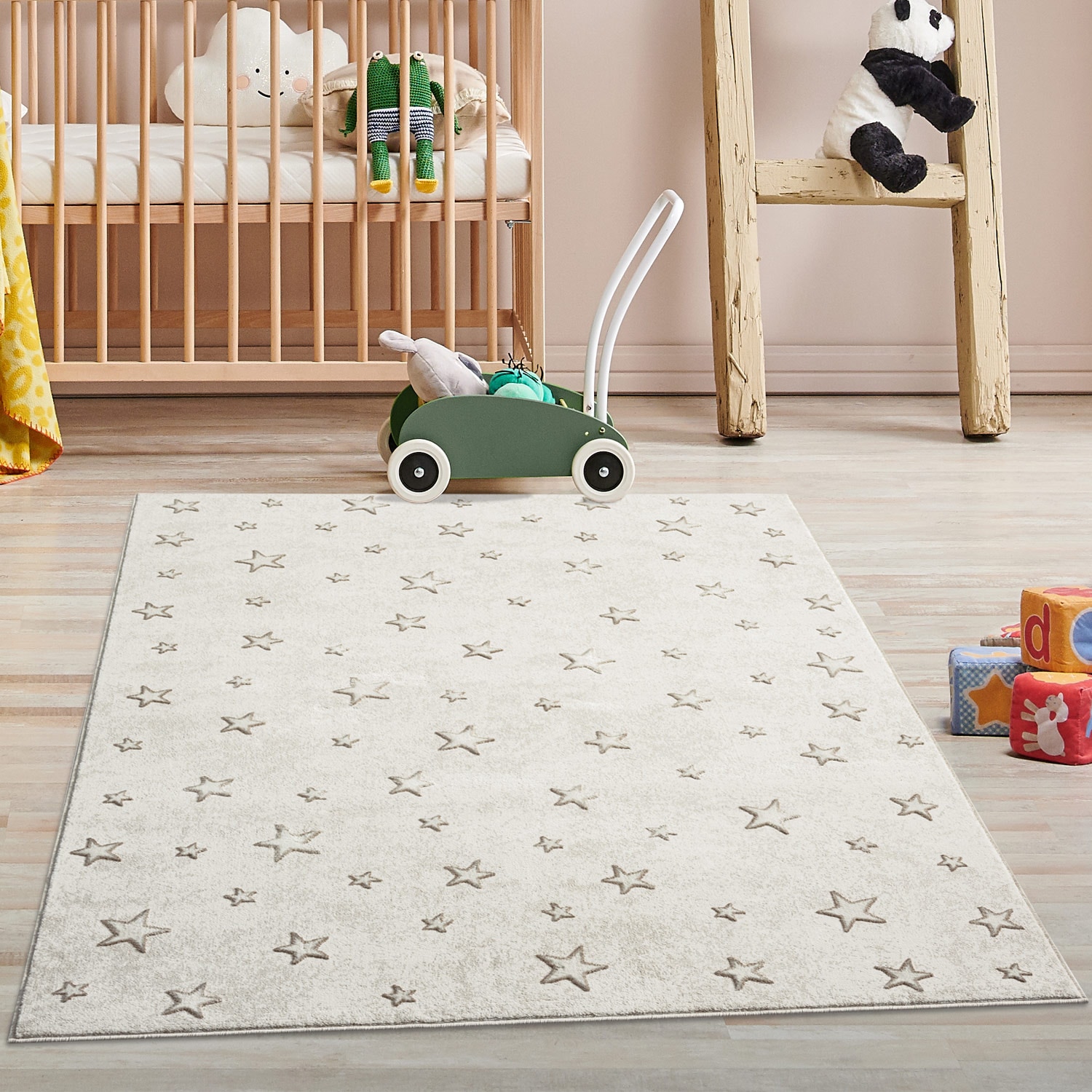 Carpet City Kinderteppich "MARA725" rechteckig 11 mm Höhe Kinderzimmer, Kurzflor,robust,Tiere, Spielzimmer von Carpet City