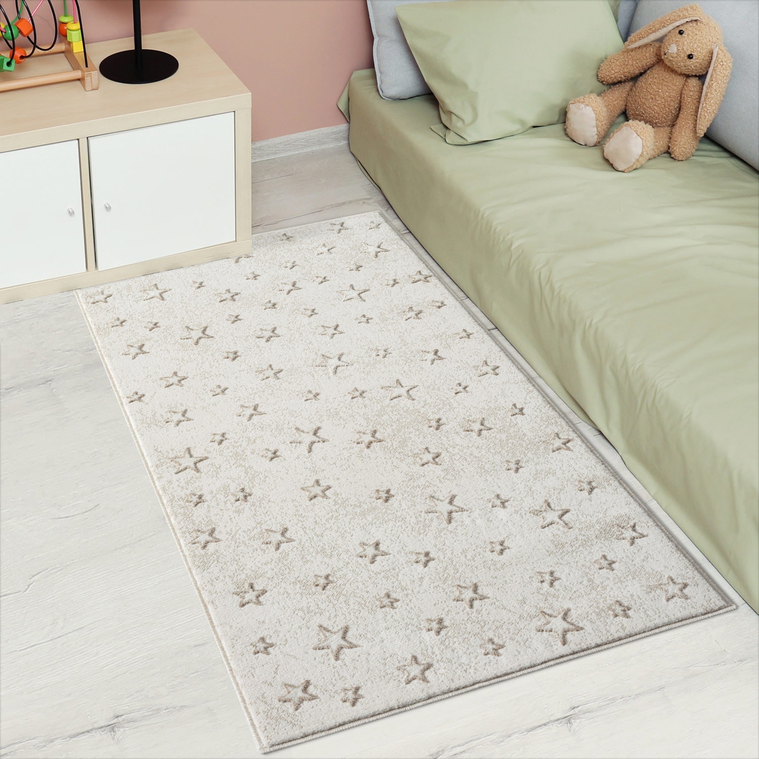 Carpet City Kinderteppich "MARA725" rechteckig 11 mm Höhe Kinderzimmer, Kurzflor,robust,Tiere, Spielzimmer von Carpet City