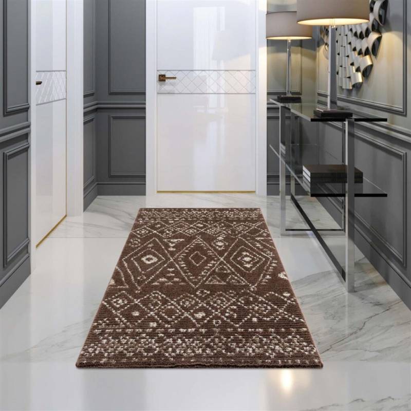 Carpet City Teppich "April 2292" rechteckig 10 mm Höhe Läufer, weich durch Microfaser, Boho Ethno Look, Wohnzimmer von Carpet City