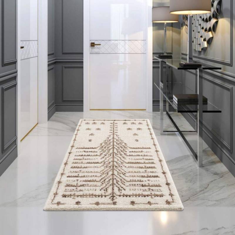 Carpet City Teppich "April 2308" rechteckig 10 mm Höhe Läufer, weich durch Microfaser, Boho Ethno Look, Wohnzimmer von Carpet City