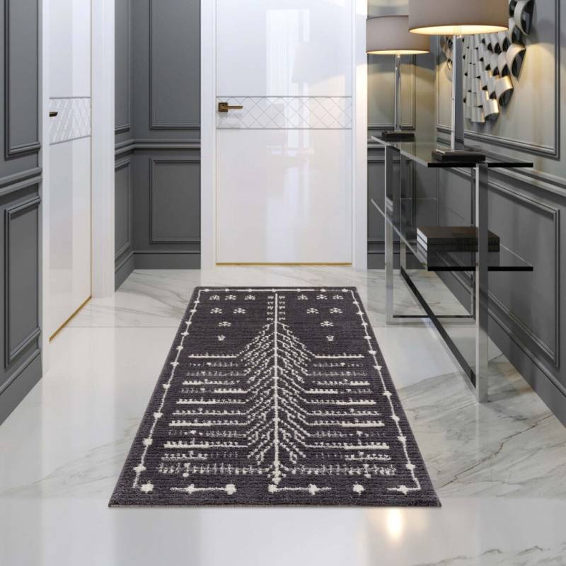 Carpet City Teppich "April 2308" rechteckig 10 mm Höhe Läufer, weich durch Microfaser, Boho Ethno Look, Wohnzimmer von Carpet City