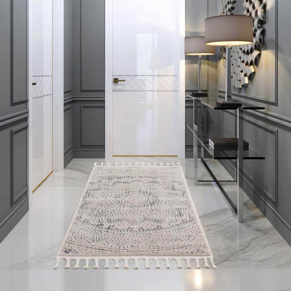 Carpet City Teppich "Art 1652" rechteckig 7 mm Höhe Kurzflor, Ornamenten-Muster, Boho & Mandala Stil, auch als Läufer von Carpet City