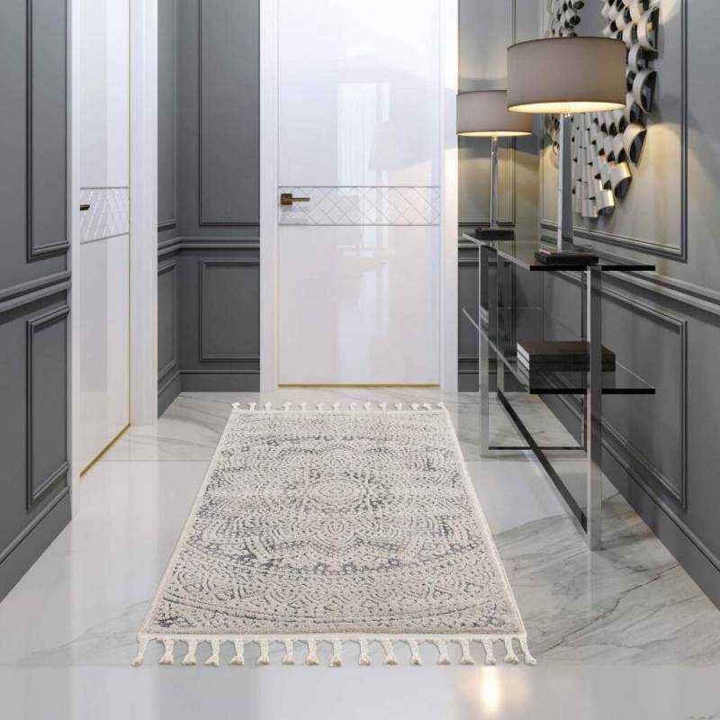 Carpet City Teppich "Art 1652" rechteckig 7 mm Höhe Kurzflor, Ornamenten-Muster, Boho & Mandala Stil, auch als Läufer von Carpet City