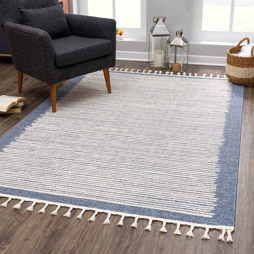 Carpet City Teppich "Art 2231" rechteckig 7 mm Höhe Läufer, Kurzflor, mit Kettfäden, Streifen-Muster Carpet City Teppich "Art 2231" rechteckig 7 mm Höhe Läufer, Kurzflor, mit Kettfäden, Streifen-Muster von Carpet City