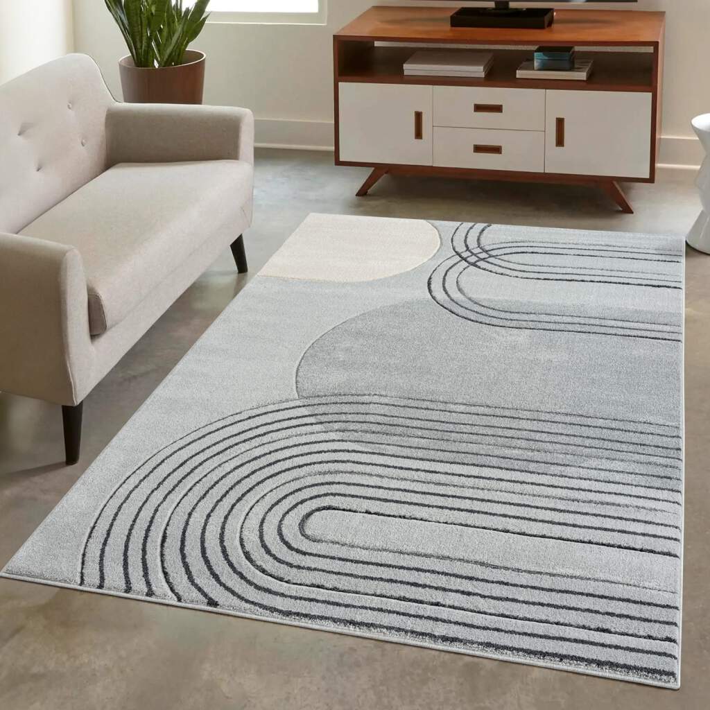 Carpet City Teppich "BONITO 7157" rechteckig 11 mm Höhe Läufer, Flachflor, Hochtief-Muster/ 3D-Effekt, Geo-Muster, Wohnzimmer von Carpet City
