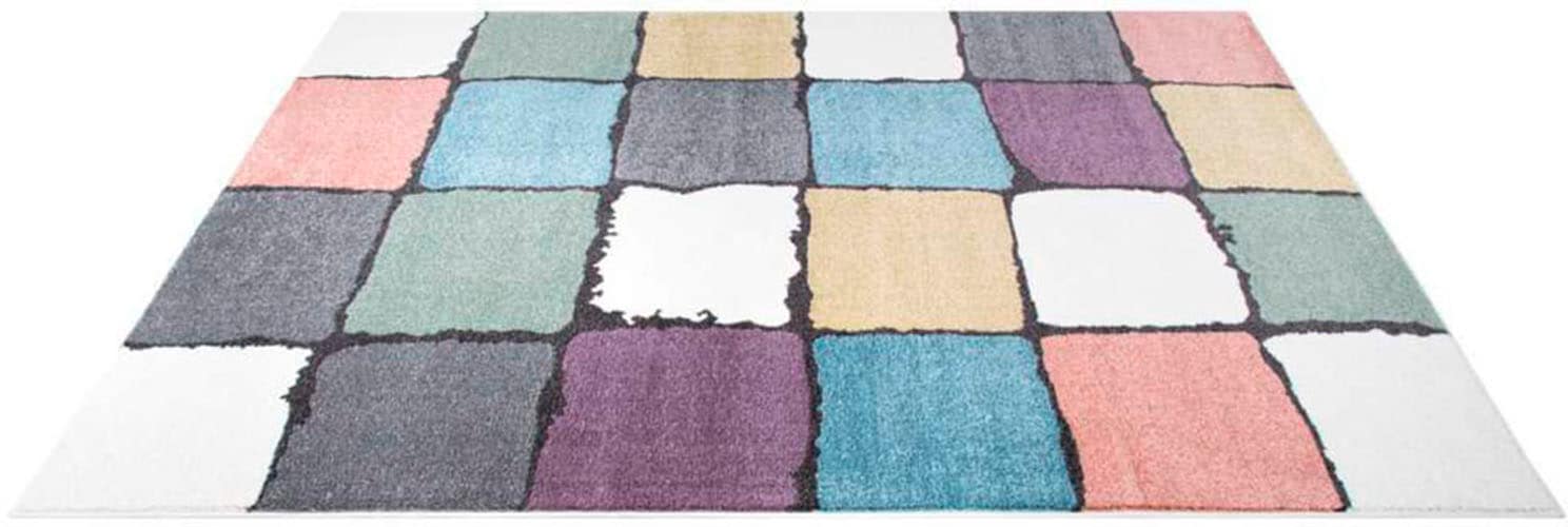 Carpet City Teppich "YOUNG919", rechteckig, Bunter Kinderteppich mit Karo-Muster von Carpet City