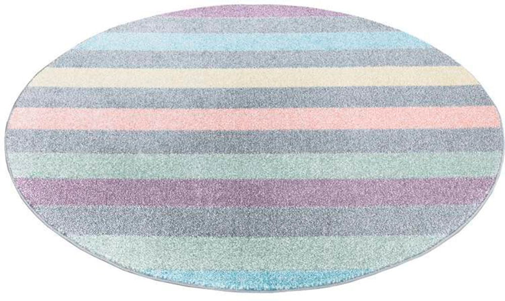 Carpet City Teppich "YOUNG955", rund, Bunter Kinderteppich mit Streifen-Muster von Carpet City