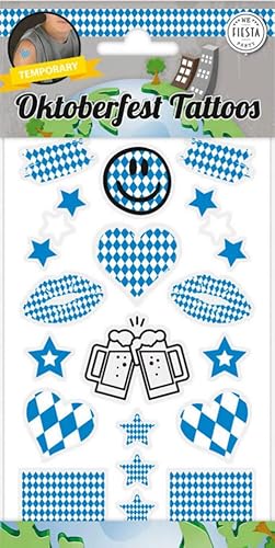 Tattoos für Kinder als Mitgebsel, Geschenk oder Spiel | Frozen Paw Patrol Minions Dinos Cars etc | Aufkleber Sticker Kindergeburtstag Geburtstag, Farbe: Oktoberfest von Carpeta