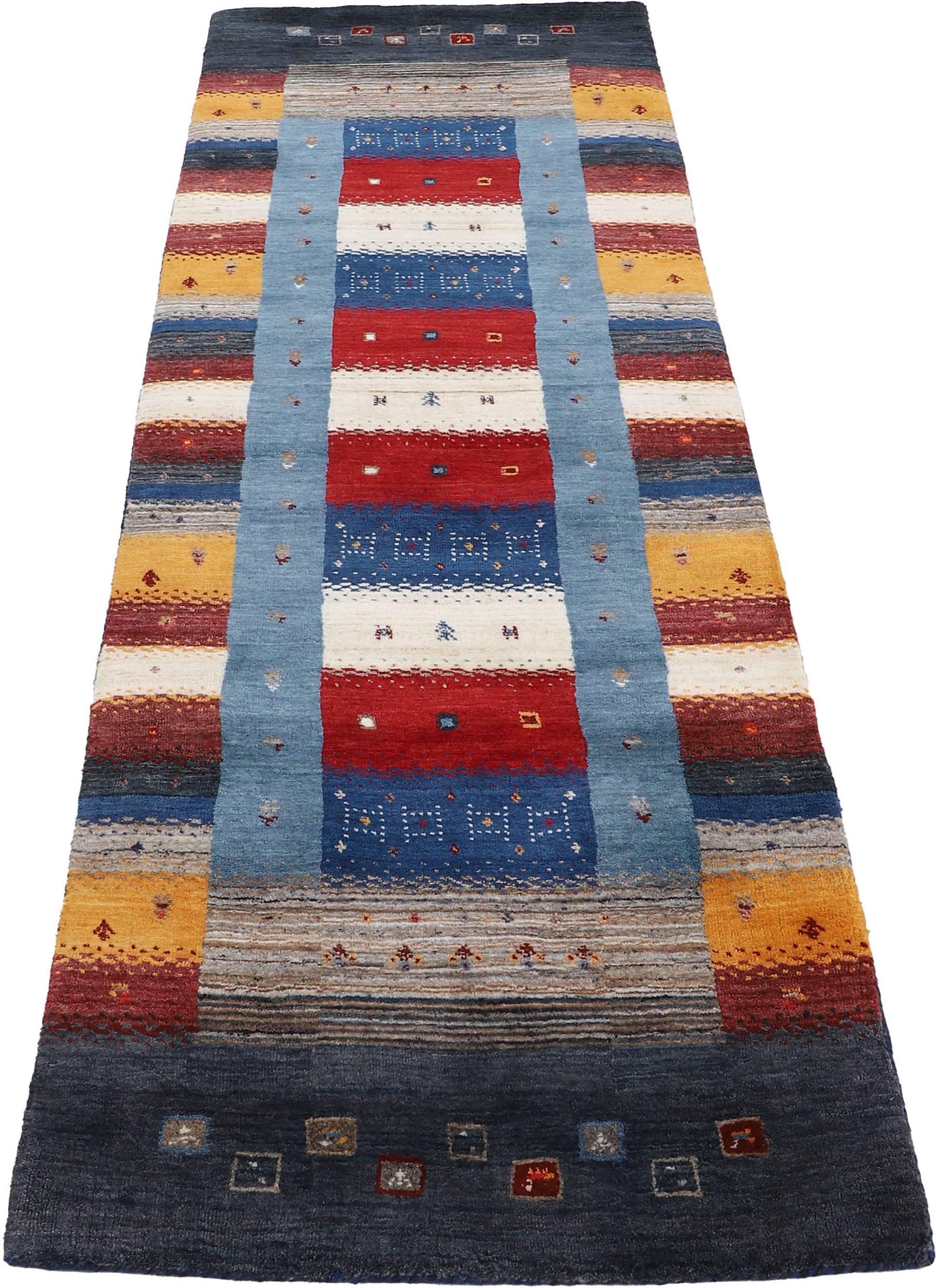 carpetfine Wollteppich "Gabbeh Don", rechteckig, 15 mm Höhe, reine Wolle, sehr weicher Flor, Wohnzimmer von Carpetfine