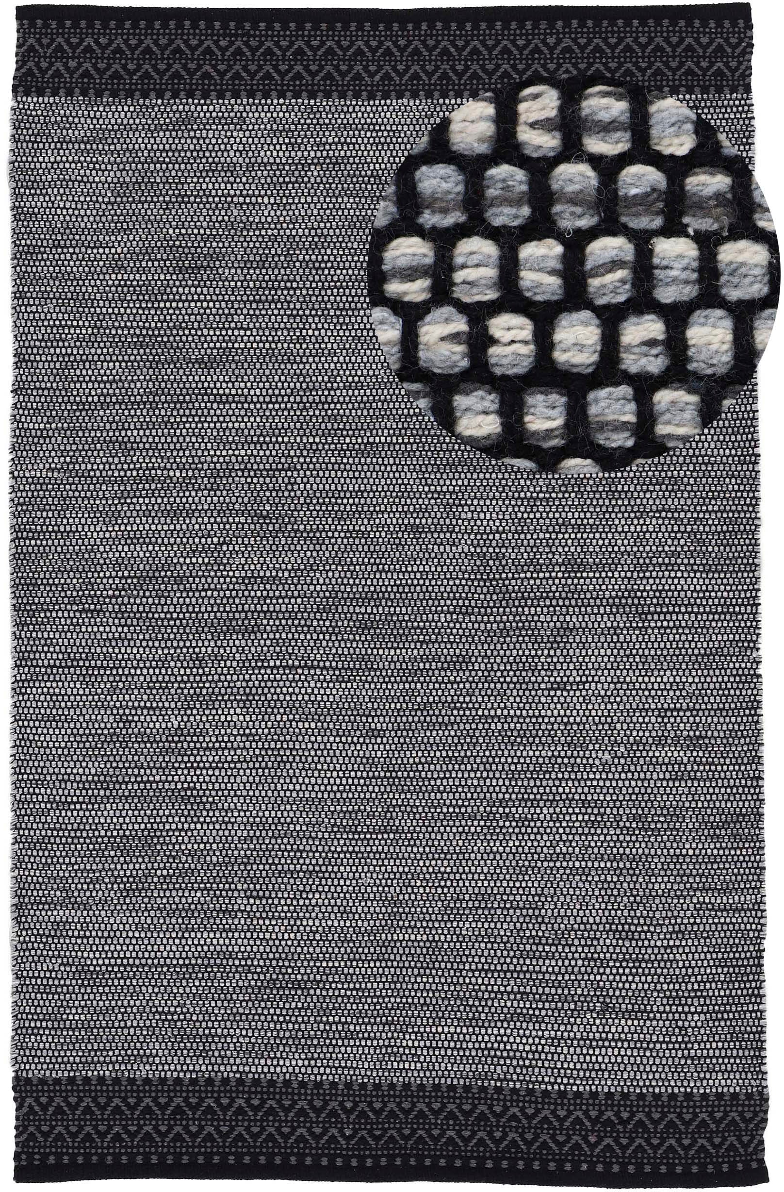 carpetfine Teppich "Kelim Mia auch als Läufer erhältlich", rechteckig, 6 mm Höhe, Baumwolle Wendeteppich, Bordüre, Wohnzimmer von Carpetfine