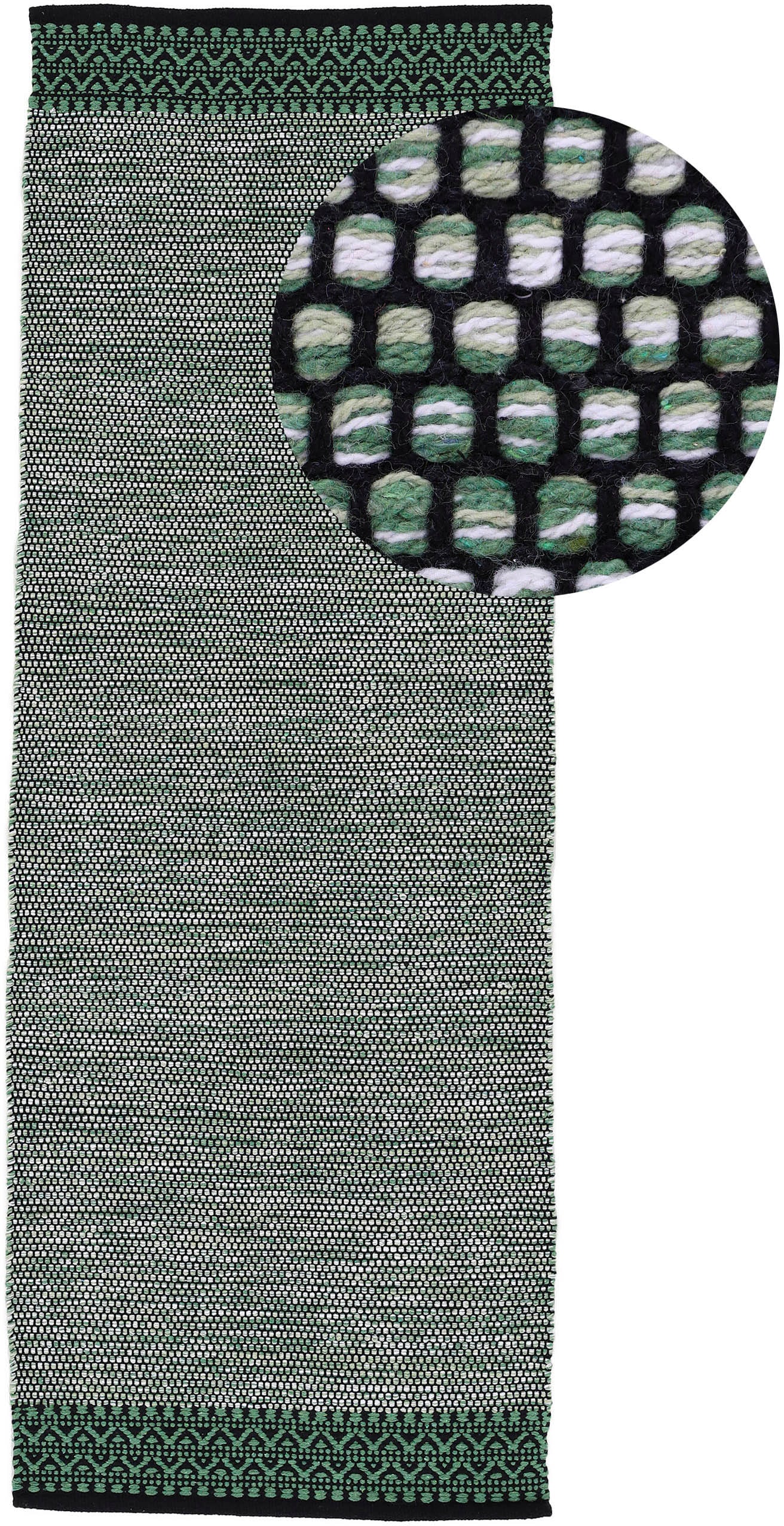 carpetfine Teppich "Kelim Mia auch als Läufer erhältlich", rechteckig, 6 mm Höhe, Baumwolle Wendeteppich, Bordüre, Wohnzimmer carpetfine Teppich "Kelim Mia auch als Läufer erhältlich", rechteckig, 6 mm Höhe, Baumwolle Wendeteppich, Bordüre, Wohnzimmer von Carpetfine