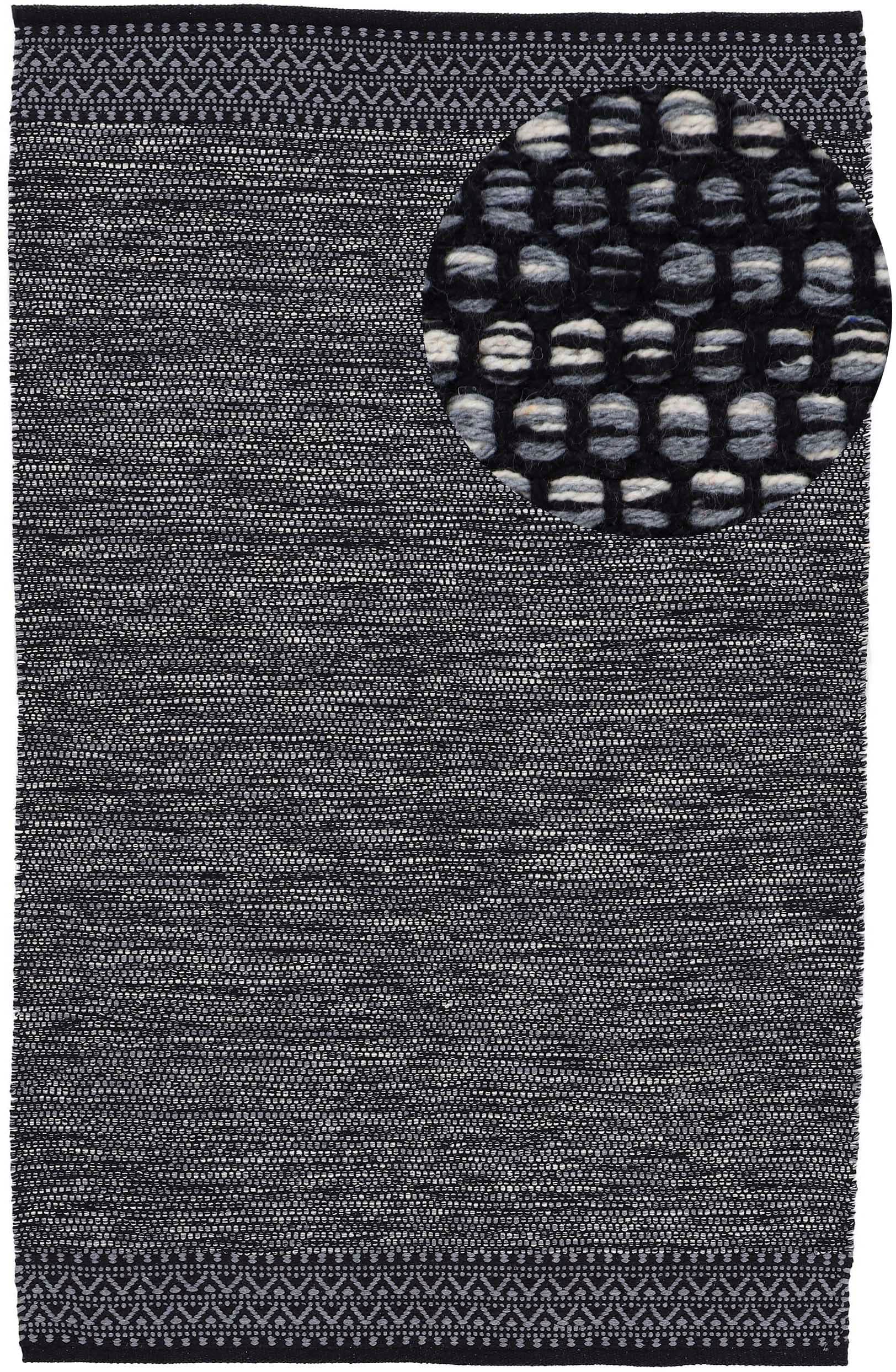 carpetfine Teppich "Kelim Mia auch als Läufer erhältlich", rechteckig, 6 mm Höhe, Baumwolle Wendeteppich, Bordüre, Wohnzimmer von Carpetfine