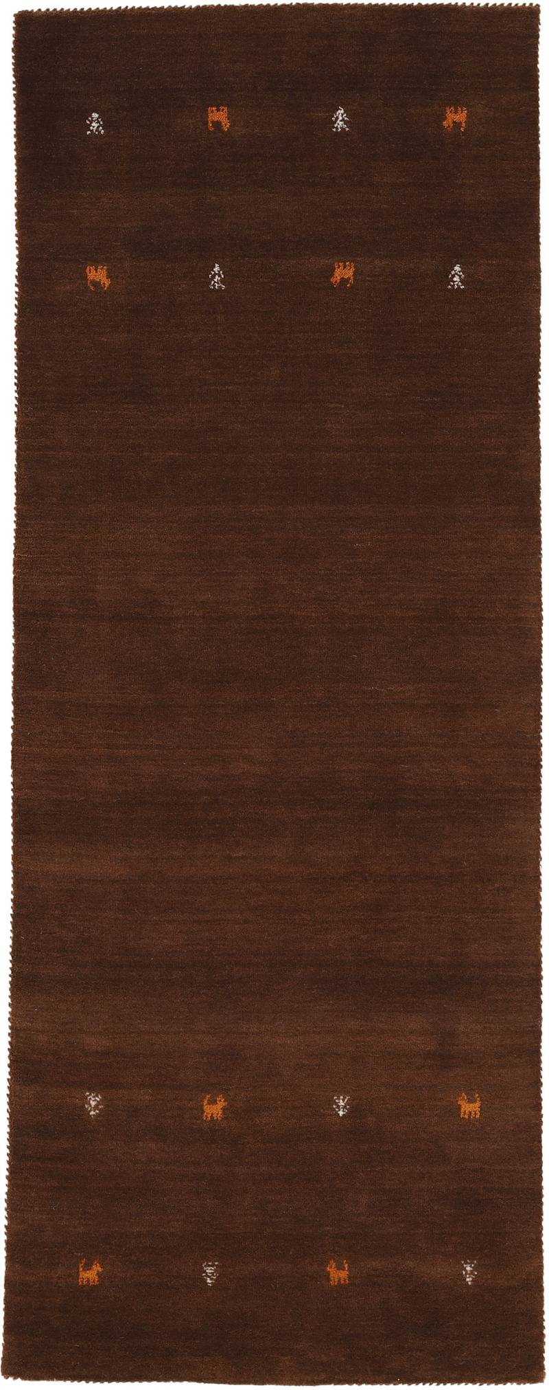 carpetfine Wollteppich "Gabbeh Uni, auch als Läufer und Rund erhältlich" rechteckig 15 mm Höhe reine Wolle, handgewebt, Gabbeh Loom Tiermotiv, große Farbauswahl von Carpetfine