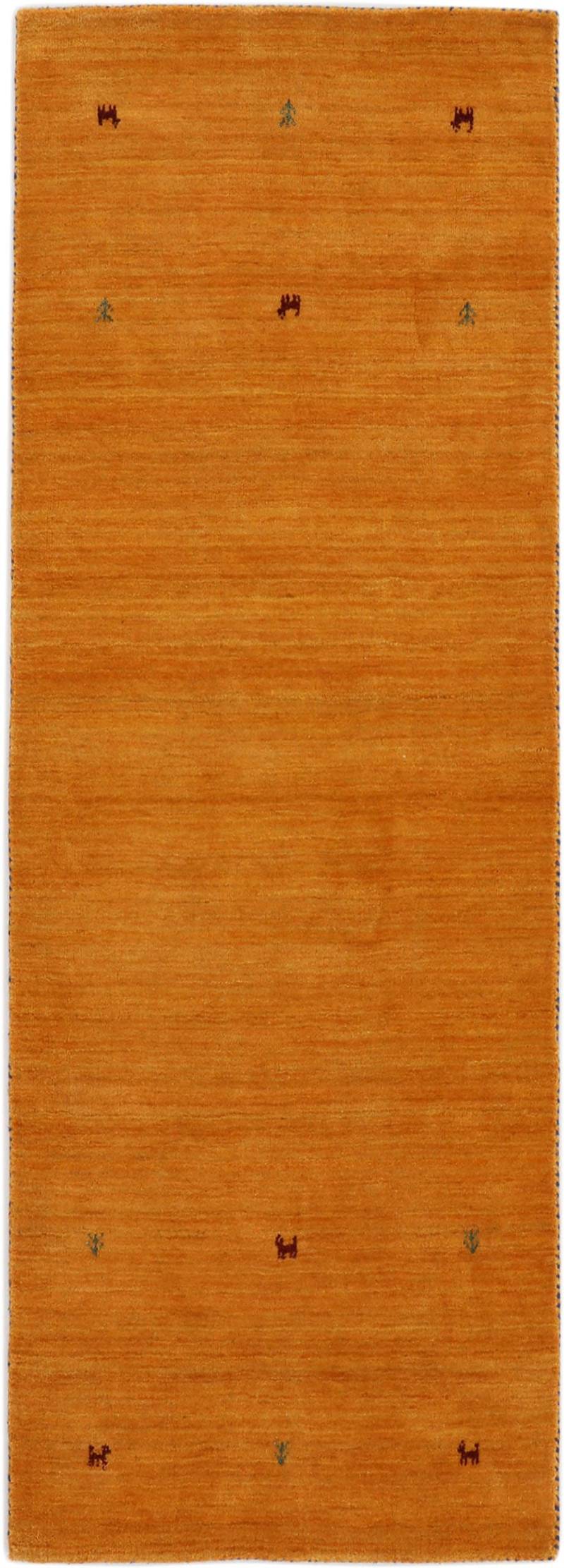 carpetfine Wollteppich "Gabbeh Uni, auch als Läufer und Rund erhältlich" rechteckig 15 mm Höhe reine Wolle, handgewebt, Gabbeh Loom Tiermotiv, große Farbauswahl von Carpetfine