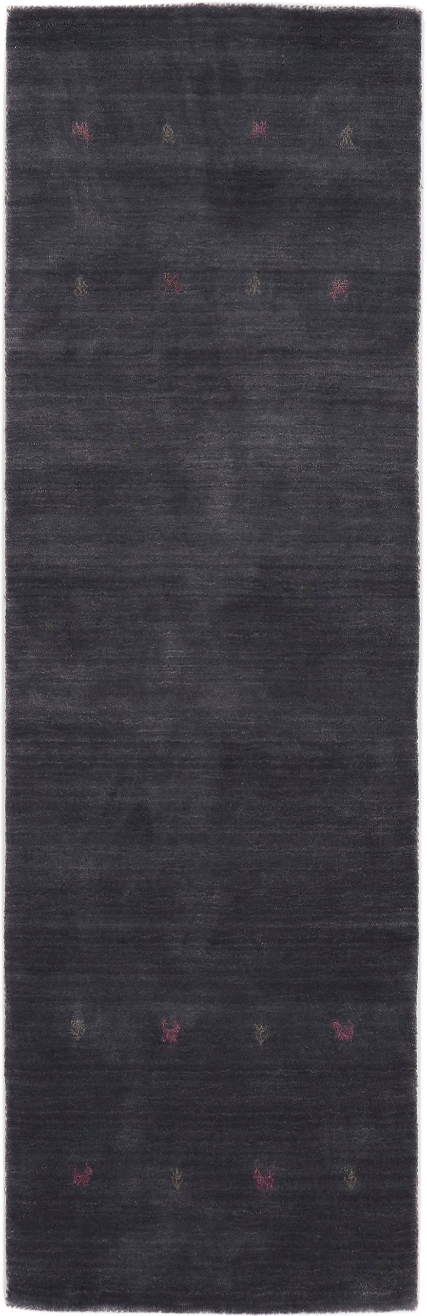 carpetfine Wollteppich "Gabbeh Uni, auch als Läufer und Rund erhältlich" rechteckig 15 mm Höhe reine Wolle, handgewebt, Gabbeh Loom Tiermotiv, große Farbauswahl von Carpetfine