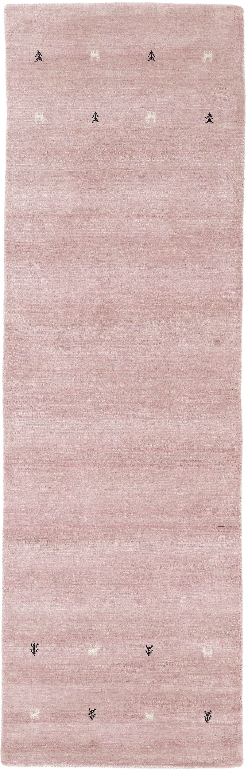 carpetfine Wollteppich "Gabbeh Uni, auch als Läufer und Rund erhältlich" rechteckig 15 mm Höhe reine Wolle, handgewebt, Gabbeh Loom Tiermotiv, große Farbauswahl von Carpetfine