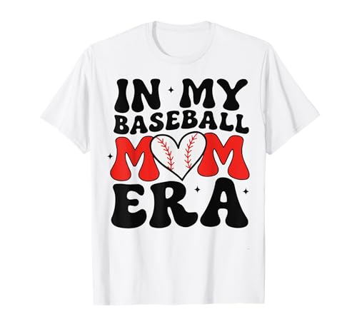 Fun & Trendy In My Baseball Mom Era Baseball Mama Graphic T-Shirt Fun & Trendy In My Baseball Mom Era Baseball Mama Graphic T-Shirt von Carpool Queen Dugout Snack Hero & Cheerleader Tees