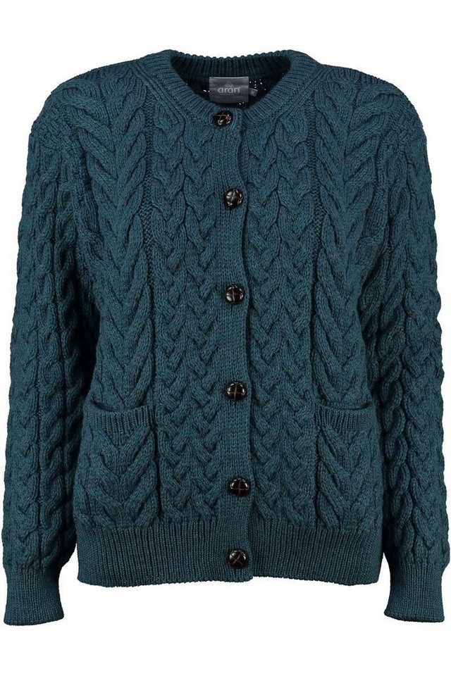 Carraig Donn Strickjacke im typischen Irland Aran Strick von Carraig Donn