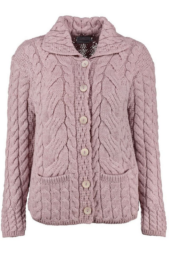 Carraig Donn Strickjacke m typischen Irland Aran Strick von Carraig Donn