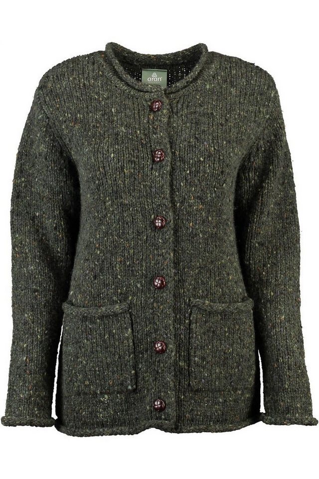 Carraig Donn Strickjacke im typischen Irland Aran Strick von Carraig Donn