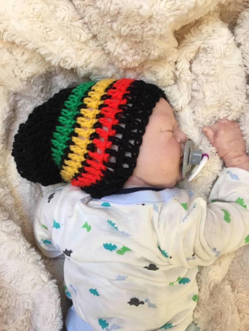 Die Beanie Mütze Ist Gehäkelt Und Wurde Von Mir Entworfen Gestrickt von CarraigDesigns