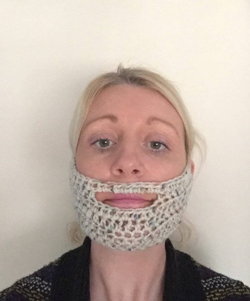 Winter Gesichtsmaske Beard Designer Handgehäkelt Strick Geschenk Gesichtswärmer Holzfäller Ski Maske Wollweiß Creme Flecks Irish Winter Gesichtsmaske Beard Designer Handgehäkelt Strick Geschenk Gesichtswärmer Holzfäller Ski Maske Wollweiß Creme Flecks Irish von CarraigDesigns