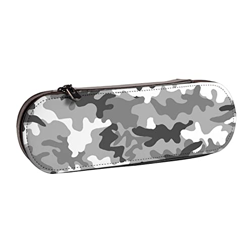 Carrdkdk Digital Camo Leder-Federmäppchen, ästhetisches Federmäppchen für Jungen und Mädchen, kleines Federmäppchen, Organizer mit Reißverschluss, großes Fassungsvermögen für die Schule, Digital Camo, von Carrdkdk