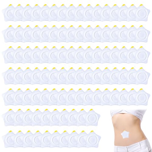 100 Pcs Castor Oil Pack Castor Oil Patches RizinusöL Bauchnabel RizinusöL Pflaster Bauchnabel Castor Oil Wrap Bauchnabel Pflaster Castor Oil Pack Wrap Castor Oil Packs Button Patch RizinusöL Packung von Carreneu