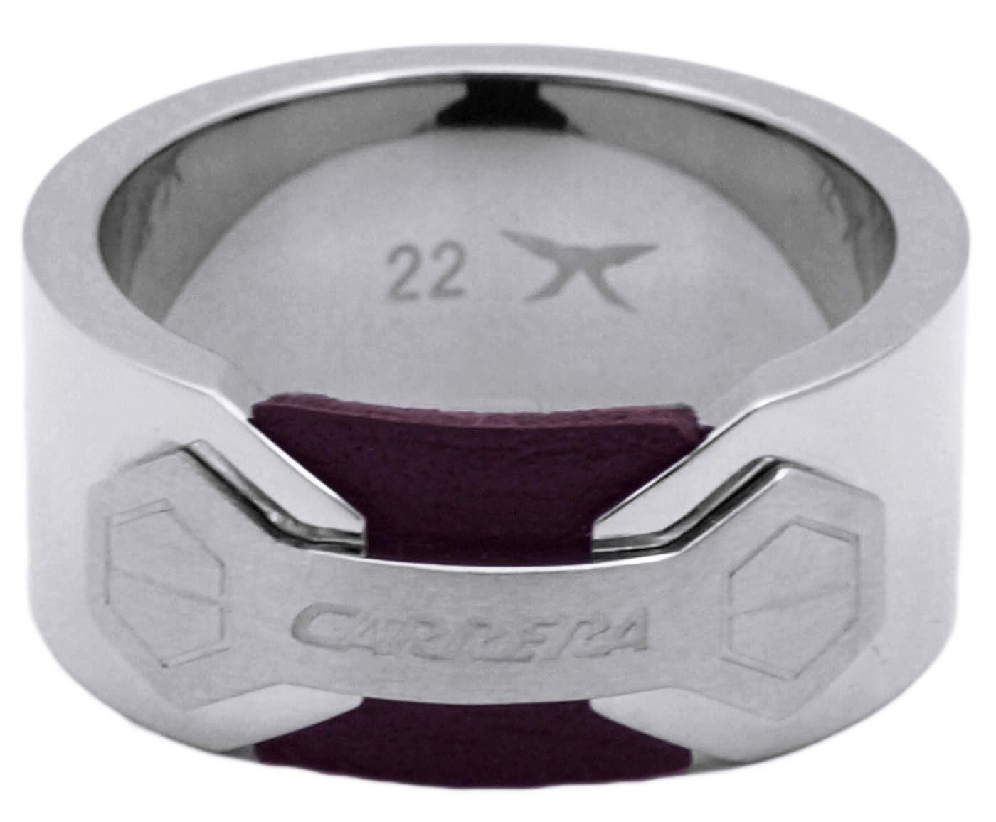 Carrera® Fingerring Schlichter Herren-Ring von Carrera aus poliertem Edelstahl von Carrera®