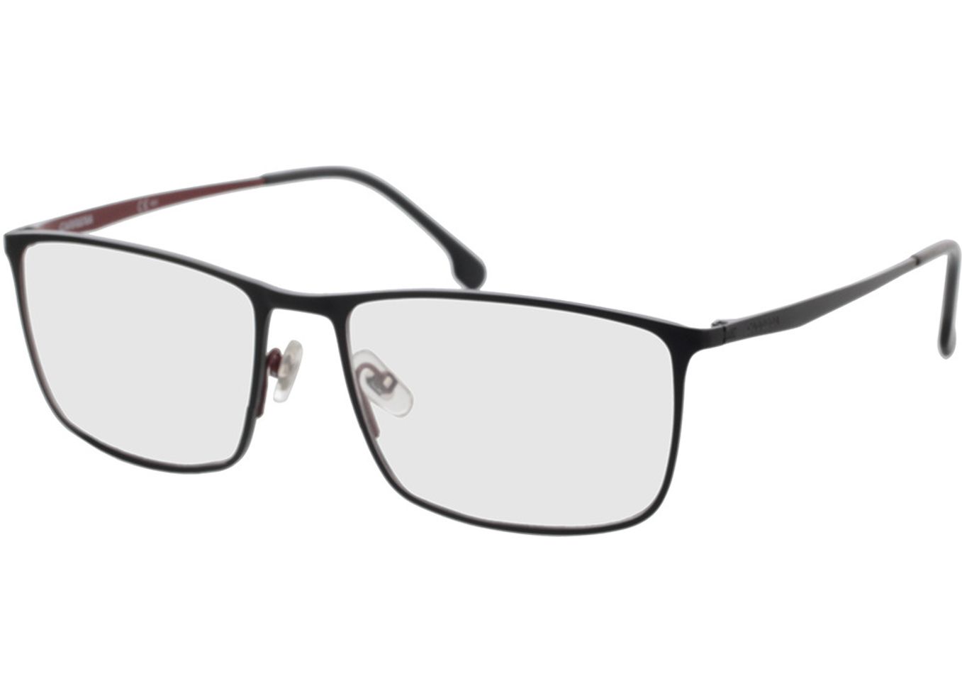 Carrera 8857 003 57-17 Brillengestell inkl. Gläser, Herren, Vollrand, Rechteckig von Carrera