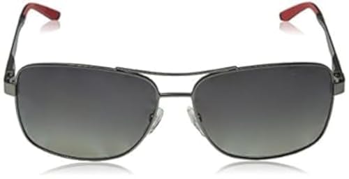 Carrera Men's CA8014S Polarized Rectangular Sunglasses, Semi Matte Dark Ruthenium & Gradient, 61 mm von Carrera