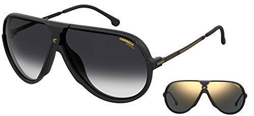 Carrera Sonnenbrillen CHANGER65 Matte Black/Grey Shaded - Grey Gold 67/7/135 Unisex von Carrera