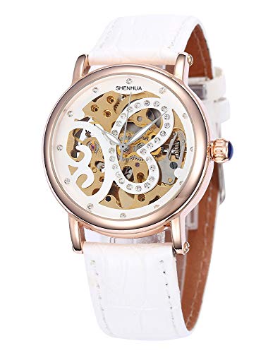 Carrie Hughes Damenmode Roségold Strass Schmetterling Automatikuhr Lederarmband 9352W Carrie Hughes Damenmode Roségold Strass Schmetterling Automatikuhr Lederarmband 9352W von Carrie Hughes